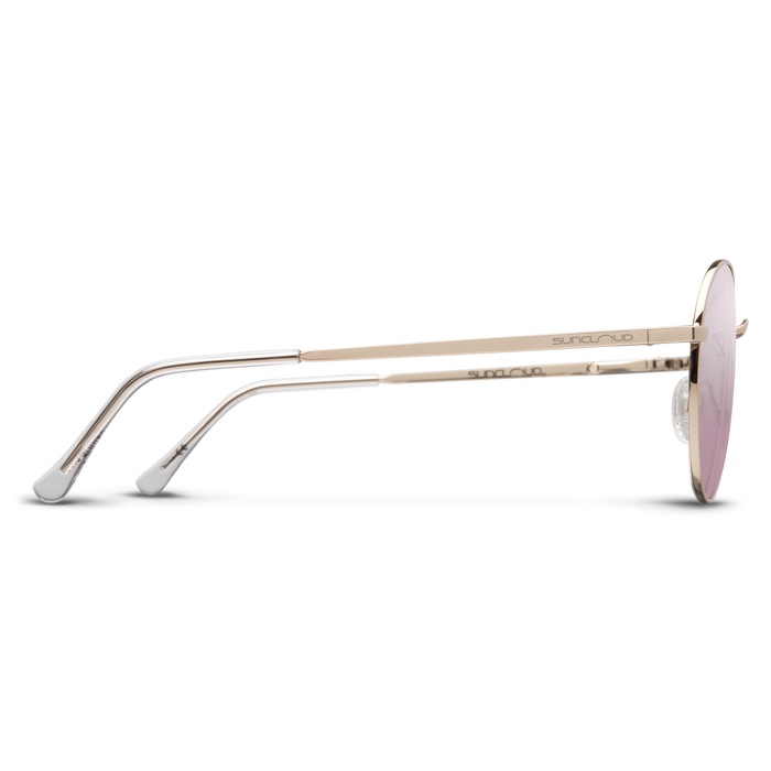 Bridge City Rose Gold Polarized Sunglasses with Pink Gold Mirror Lens - Stylish UV Protection for Outdoor Activities, Driving, and Beach Vacations