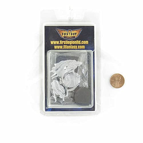 Luladja Rotten Necromancer 28mm Heroic Scale Unpainted Miniature Figure Kit - Perfect for Tabletop RPGs, War Games & Fantasy Collectors