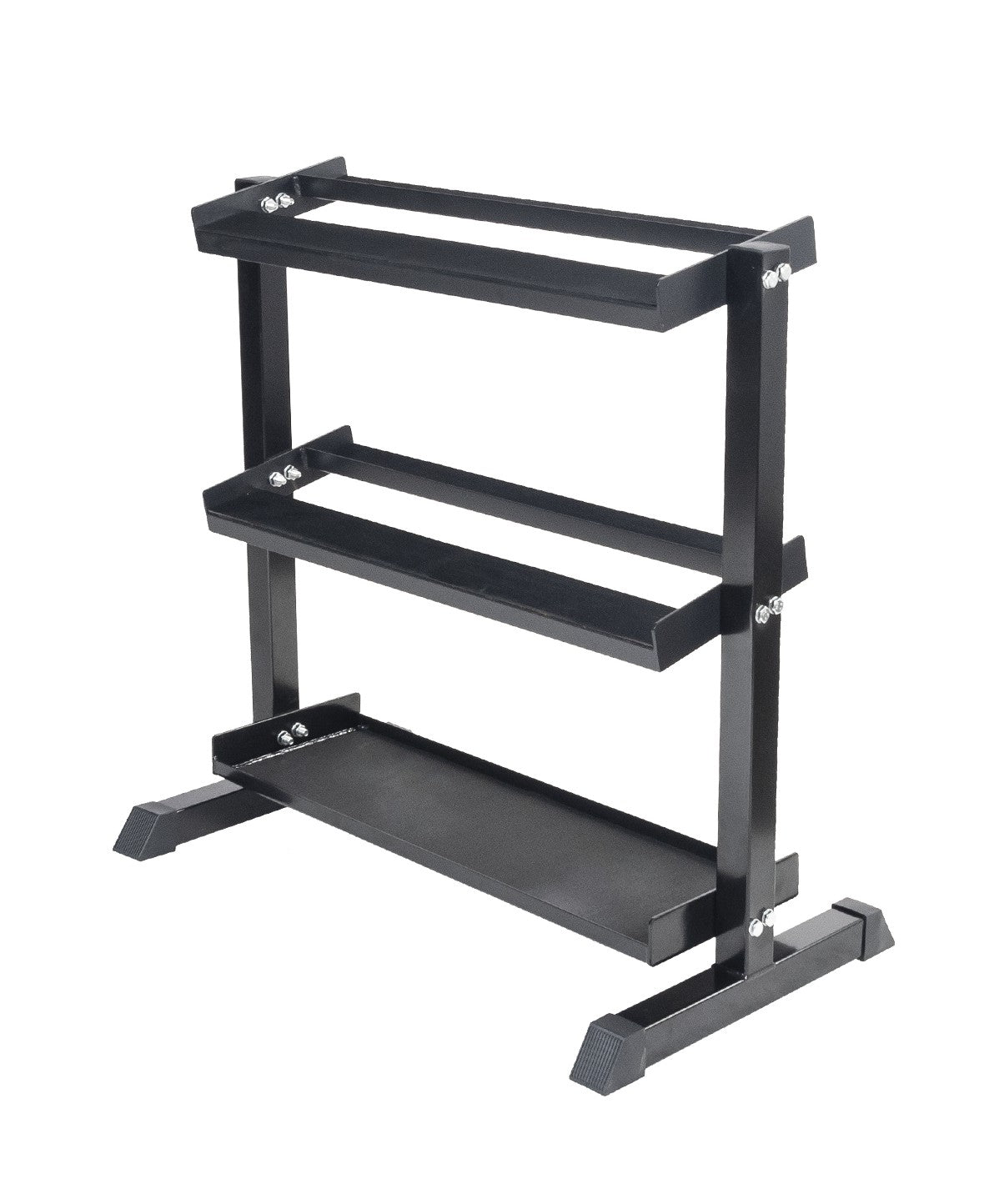Heavy Duty Steel Modular Horizontal Dumbbell Rack - 3-Tier Dumbbell Storage Organizer for Home Gym, Fitness Studio & Garage Workout Space