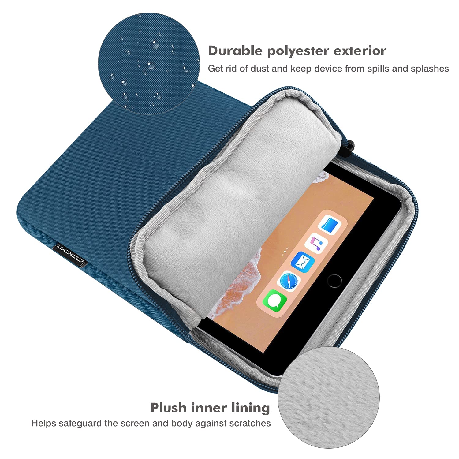 MoKo Tablet Case Compatible with iPad Air M2 2024, iPad Pro 11 M4 2024, iPad 10th/9th/8th/7th Gen, Samsung Galaxy Tab S9/S8 11