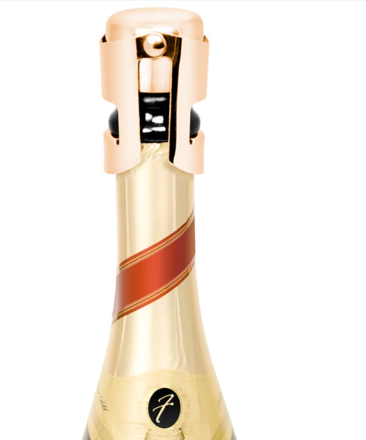 Premium Copper Champagne Bottle Stopper - Elegant Wine Preserver for Sparkling Wines & Prosecco | Perfect for Weddings, Parties & Special Occasions