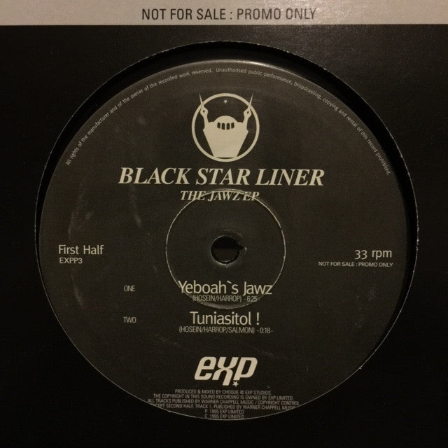 Black Star Liner - The Jawz EP 10 EXP Recordings EXPP3 Vinyl Record | Limited Edition Collector's Item for Music Enthusiasts & DJs | Perfect for Home Listening, Studio Mixing & Vintage Music Collections