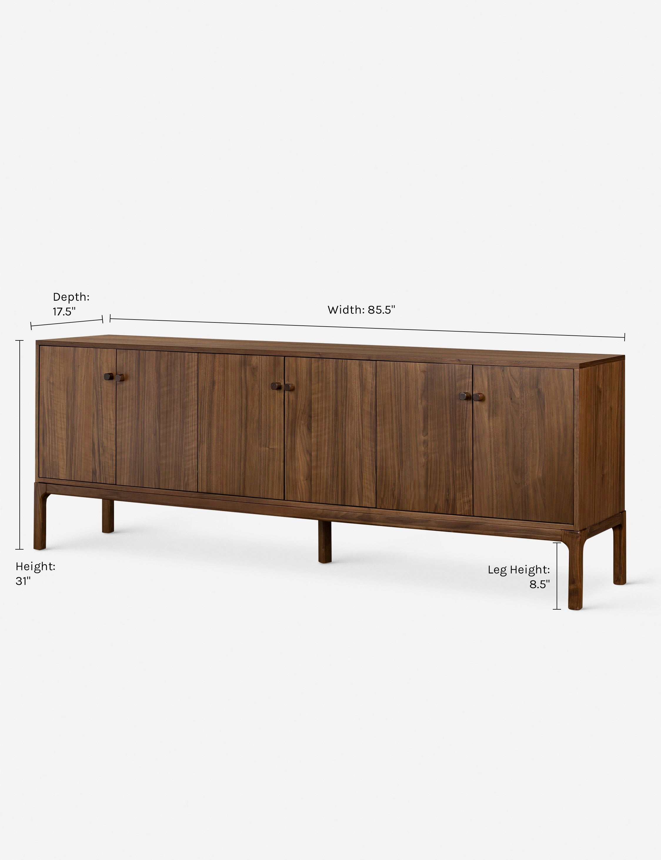 Modern Cameron Sideboard - Stylish Buffet Cabinet for Dining Room, Living Room & Entryway Storage | Solid Wood Furniture with Ample Storage Space