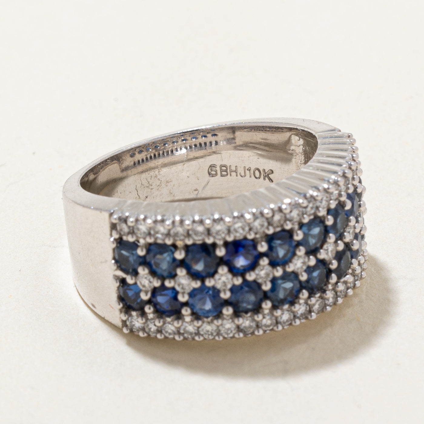 Exquisite 2.24ctw Sapphire & Diamond Cocktail Ring with 0.24ctw Diamonds | Size 5.75 | Elegant Jewelry for Evening Parties, Weddings & Special Occasions