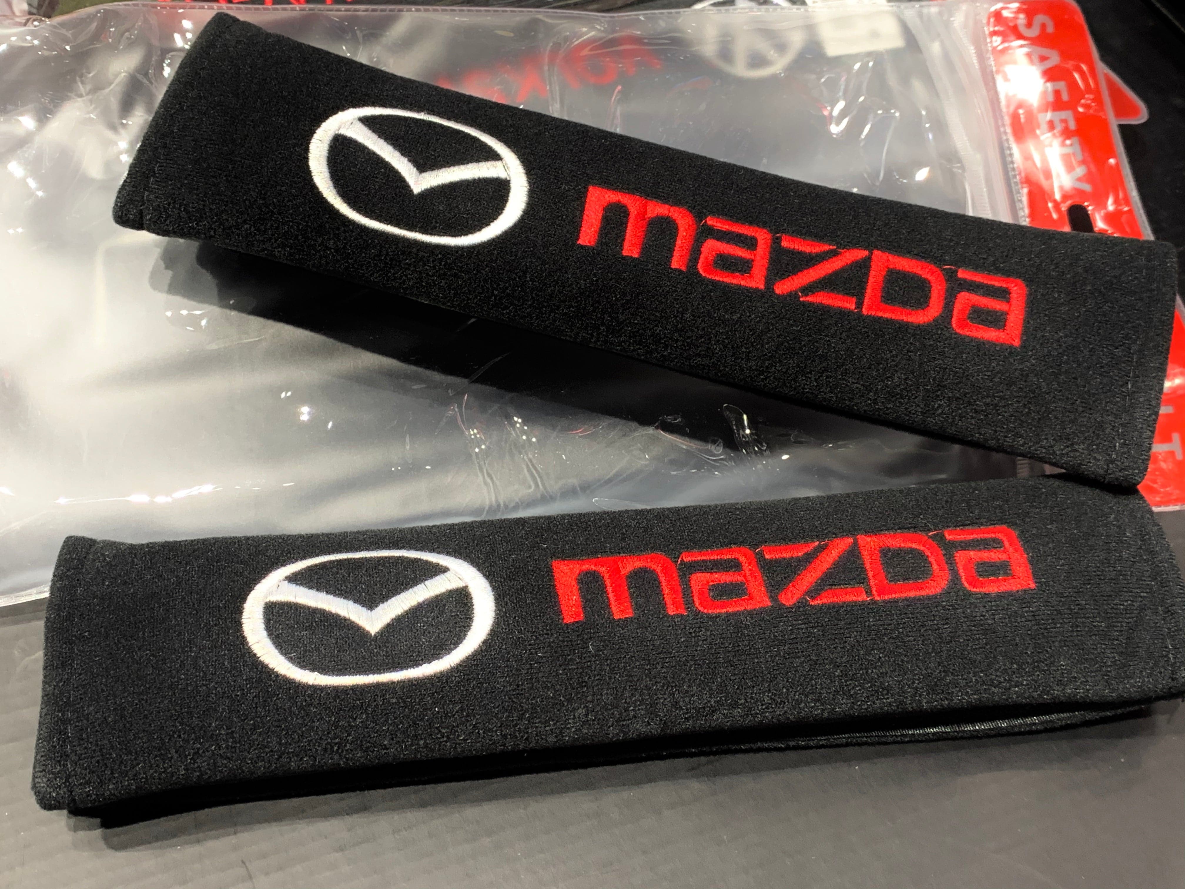 Mazda Seat Belt Pad Cover Protectors - Comfortable Shoulder Pad for Car Safety - Perfect for Long Drives & Daily Commutes