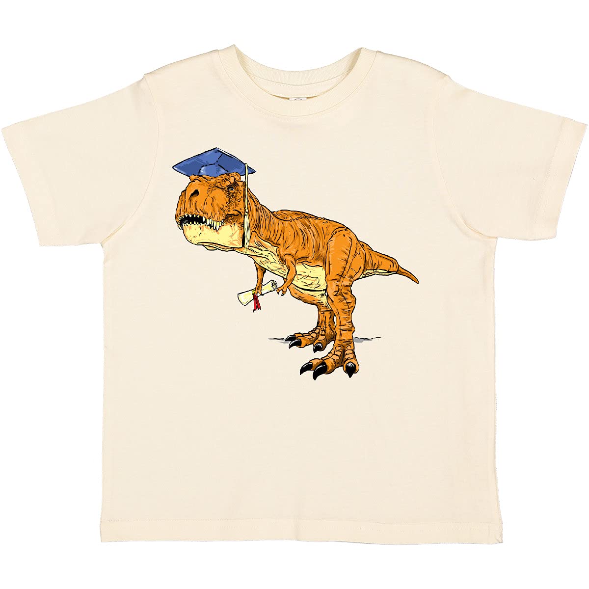 Inktastic 'King of Graduation' Dinosaur T-Rex Toddler T-Shirt - Cute Dino Graphic Tee for Toddler Boys & Girls - Perfect for Graduation Parties, Preschool Events & Everyday Play