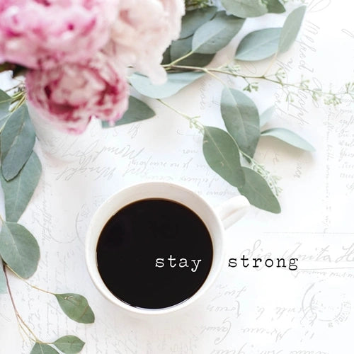 Stay Strong Cutesy Card - Inspirational Greeting Card for Encouragement & Support - Perfect for Friends, Family & Loved Ones During Tough Times