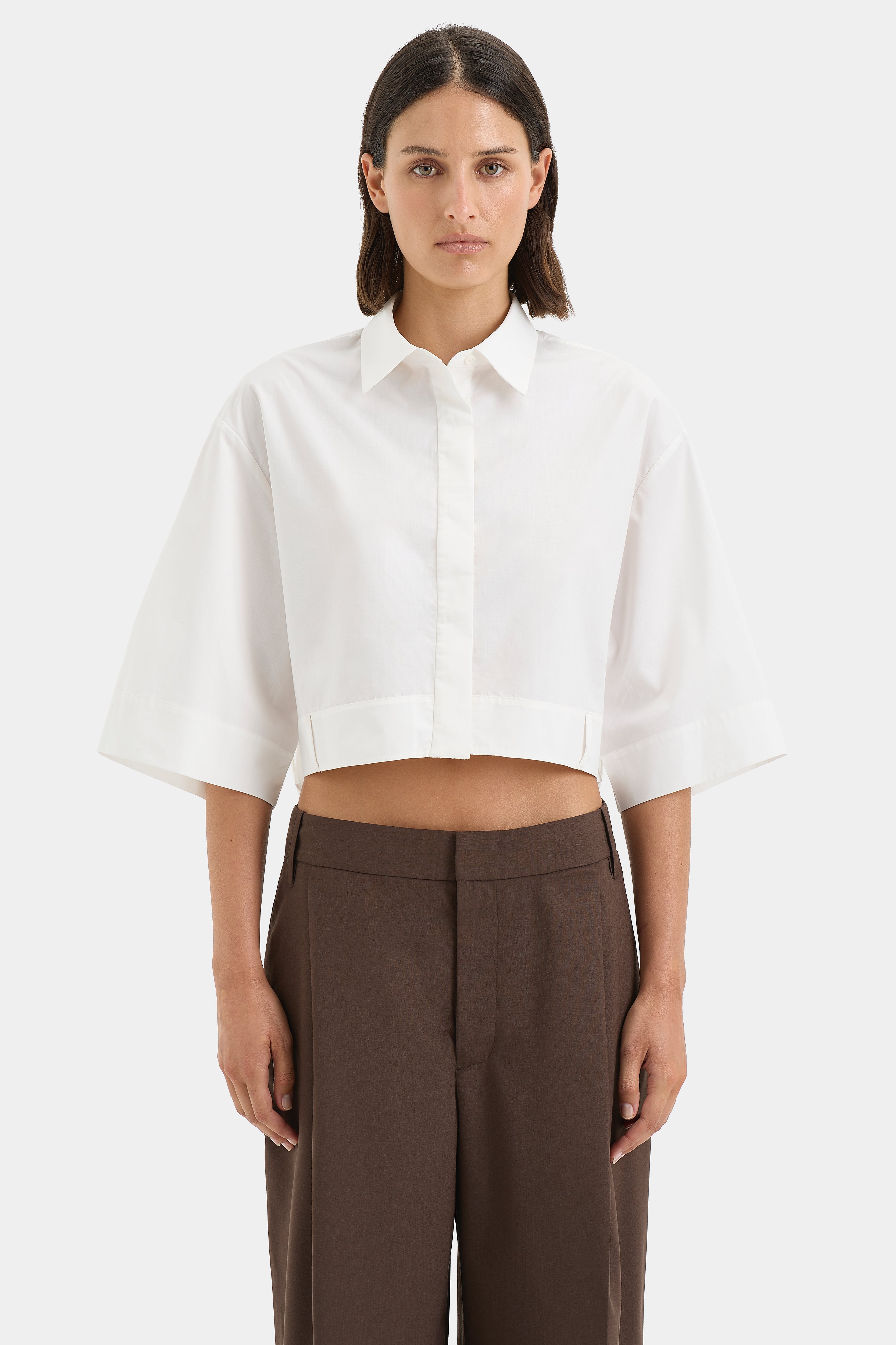 Zaria Crop Shirt for Women - Trendy Short Sleeve Summer Tops - Perfect for Beach, Vacation & Casual Outfits