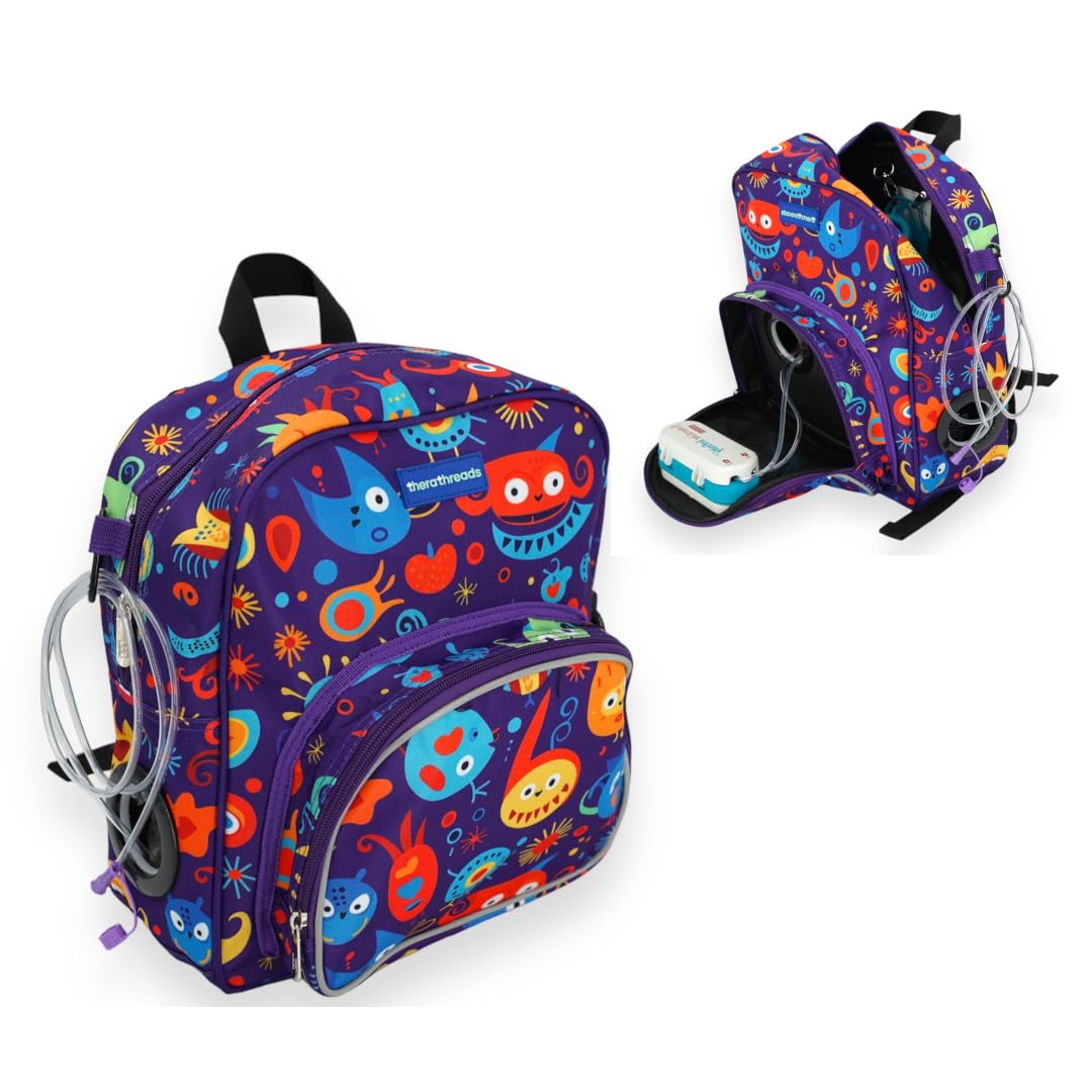 Therathreads™ Junie Backpack for Feeding Pumps & Tubes - Portable Medical Organizer for Kids & Adults, Perfect for Travel, School & Daily Use