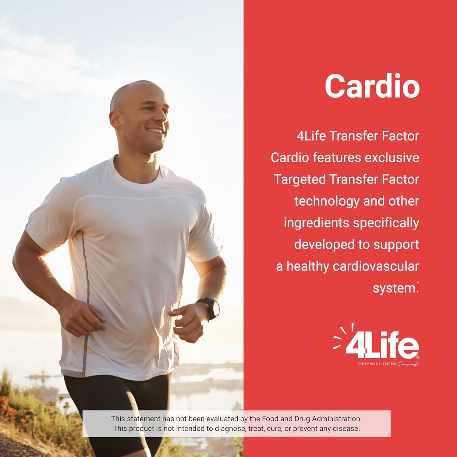 4Life Transfer Factor Cardio - Heart Health Supplement with Ginkgo Biloba, Garlic, Red Yeast Rice & Resveratrol - 90 Capsules for Cardiovascular Support & Blood Circulation - Perfect for Active Adults & Wellness Enthusiasts