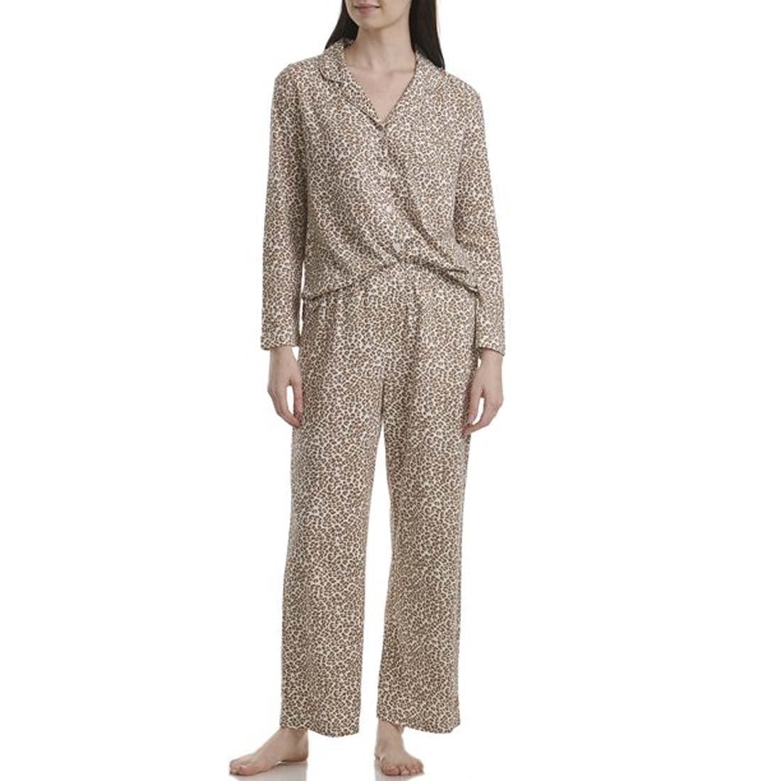 Karen Neuburger Women's Long Sleeve Pajama Set - Soft Cotton Sleepwear for Women, Cozy Loungewear with Pockets, Perfect for Sleepovers, Relaxing at Home & Gift Giving