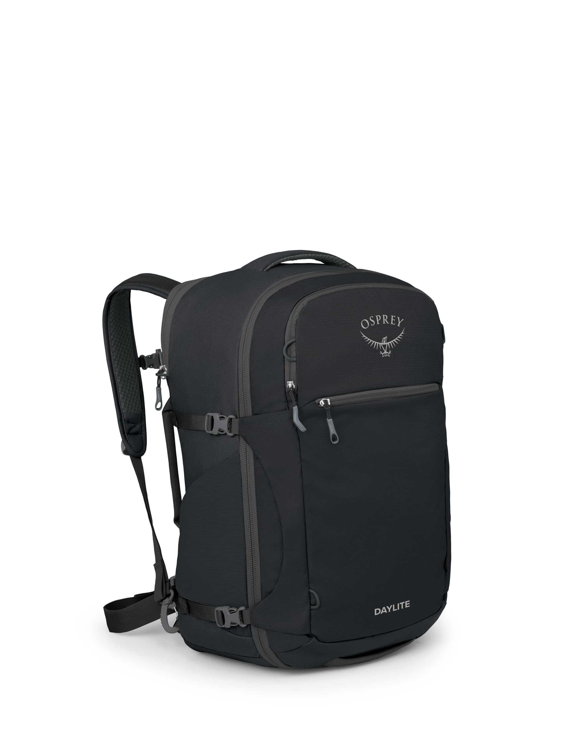Osprey Daylite 44L Carry-On Travel Backpack - Lightweight Hiking & Airplane Personal Item Black | Perfect for Weekend Trips, Commuting & Outdoor Adventures