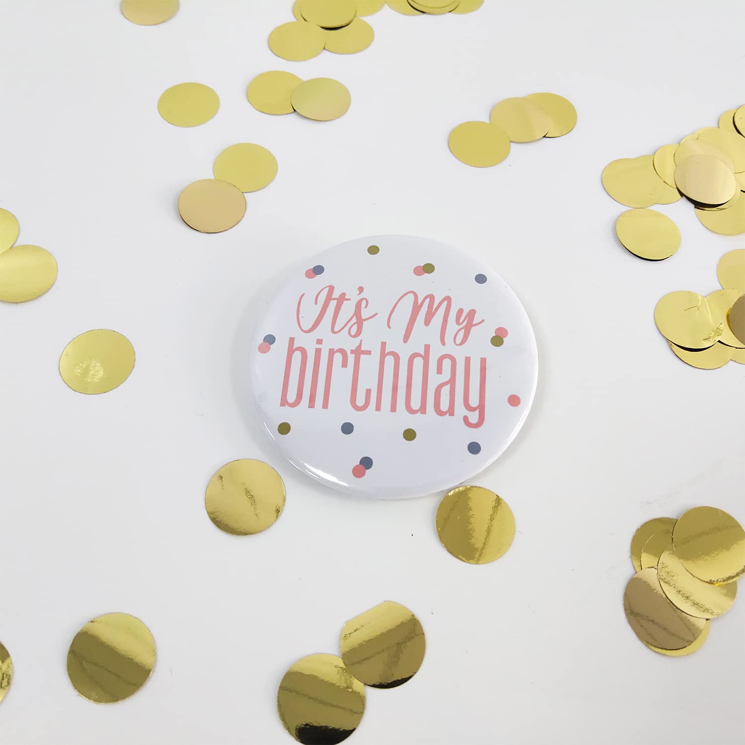 Birthday Girl Pin Badges - Tinplate Party Favors for Girls Birthday Party Supplies - Perfect for Birthday Celebrations, Party Decorations & Gift Giving