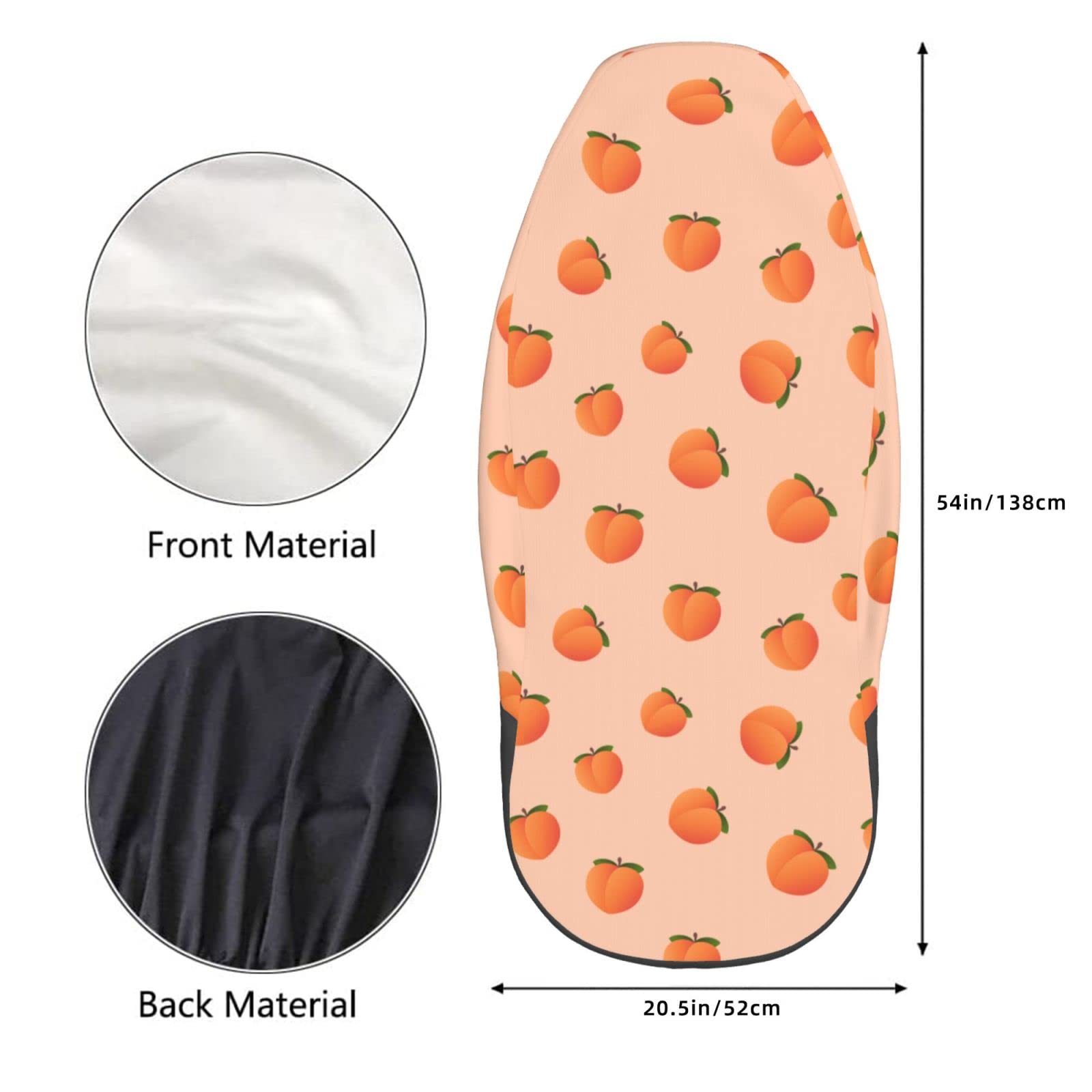 Premium Delerain 2-Piece Peach Car Seat Covers - Universal Fit for Most Cars, SUVs, Sedans & Trucks | Waterproof Auto Interior Protector for Comfort & Style
