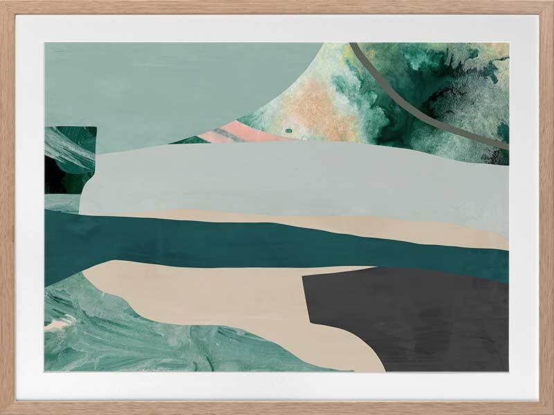 Deep Dive Framed Art Print - Ocean Themed Wall Decor for Living Room, Bedroom & Office - Perfect for Home & Office Decor
