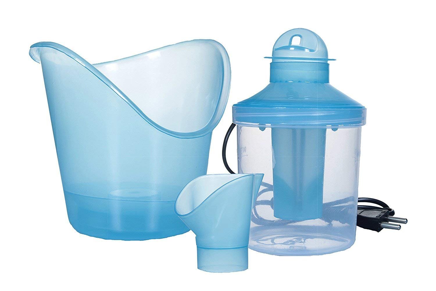 3-in-1 Steam Facial Inhaler & Nasal Vaporizer for Cold, Cough & Sinus Relief - Portable Steamer Machine for Kids & Adults | Home & Travel Use