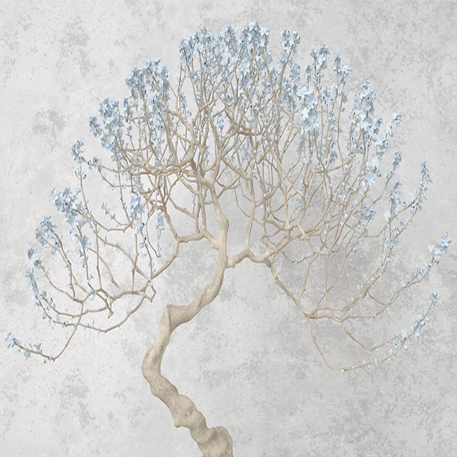 3D Flower Tree Wall Mural Wallpaper - Modern Bedroom & Living Room Decor - 116x83 Inch Large Photo Wall Art - Perfect for Home Interior Design & Wall Painting