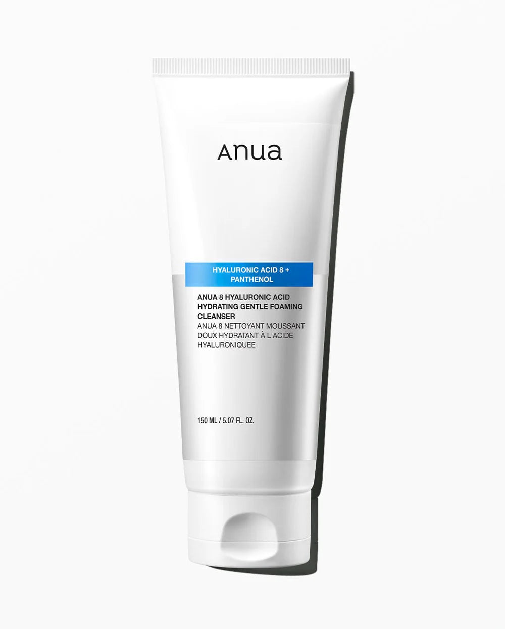 ANUA 8 Hyaluronic Acid Hydrating Gentle Foaming Cleanser 150ml - Korean Skincare for Dry & Sensitive Skin | Daily Face Wash for Hydration & Soothing | Perfect for Morning & Night Routine