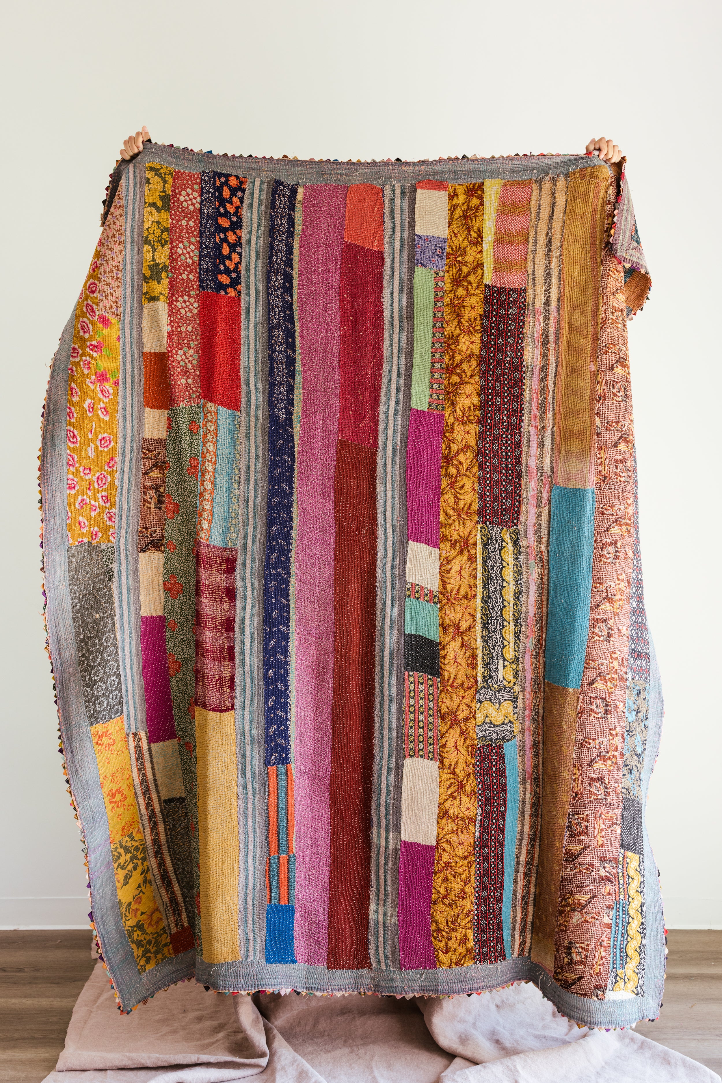 Aloka + BS Quilt #79 - Premium Cotton Bedspread for Cozy Home Decor | Perfect for Bedroom, Living Room & Guest Room Comfort
