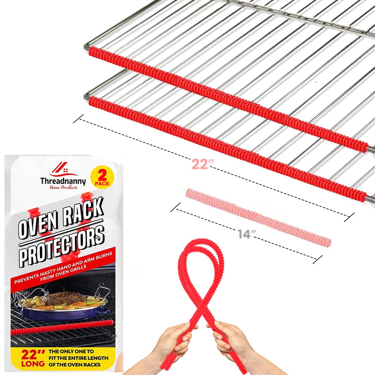 Heat Resistant Silicone Oven Rack Shield Guard - 22