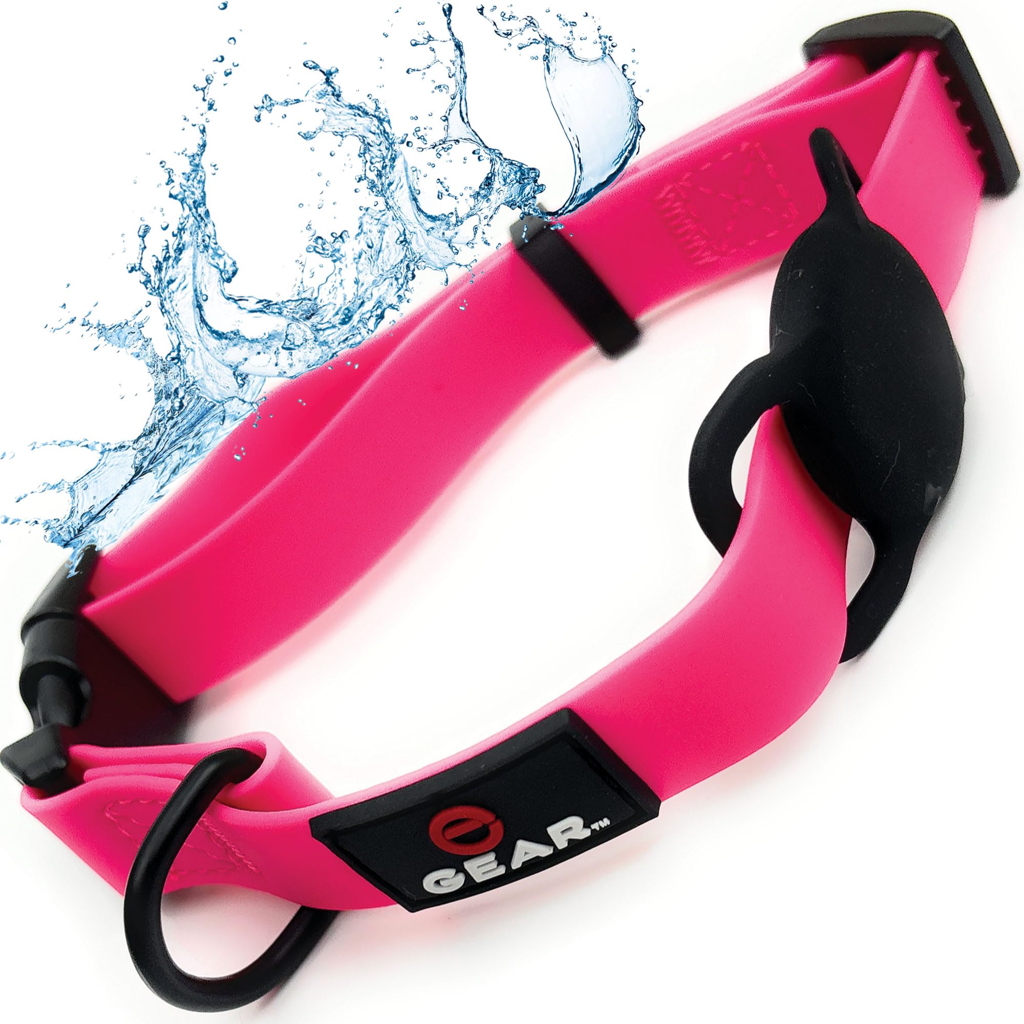 Waterproof Dog Collar with Apple AirTag Holder - Adjustable Reflective Pet Collar for Small Medium Large Dogs, Durable Nylon Dog Accessories for Walking Hiking Outdoor Adventures