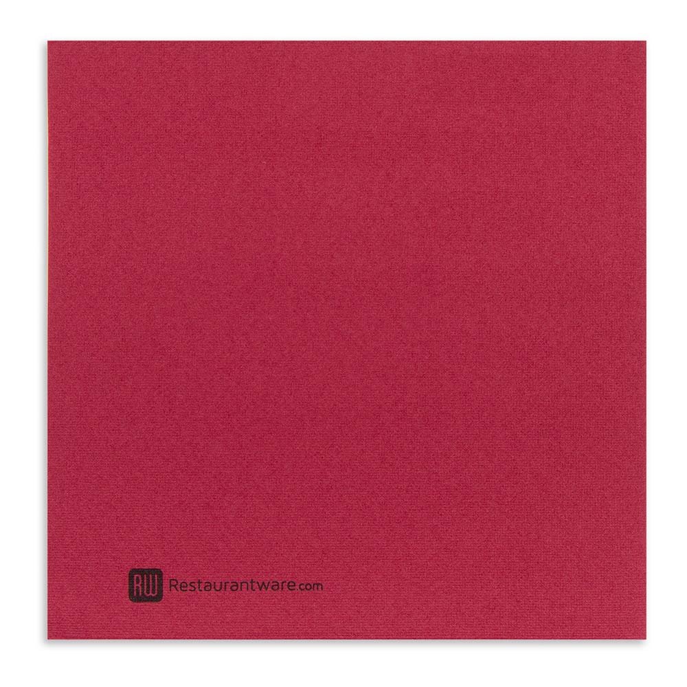 Restaurantware Luxenap 15.75 Inch Disposable Napkins - 600 Soft Linen-Like Absorbent Air-Laid Bordeaux Paper Napkins | Pre-Folded for Dinner Parties, Weddings & Catering Events