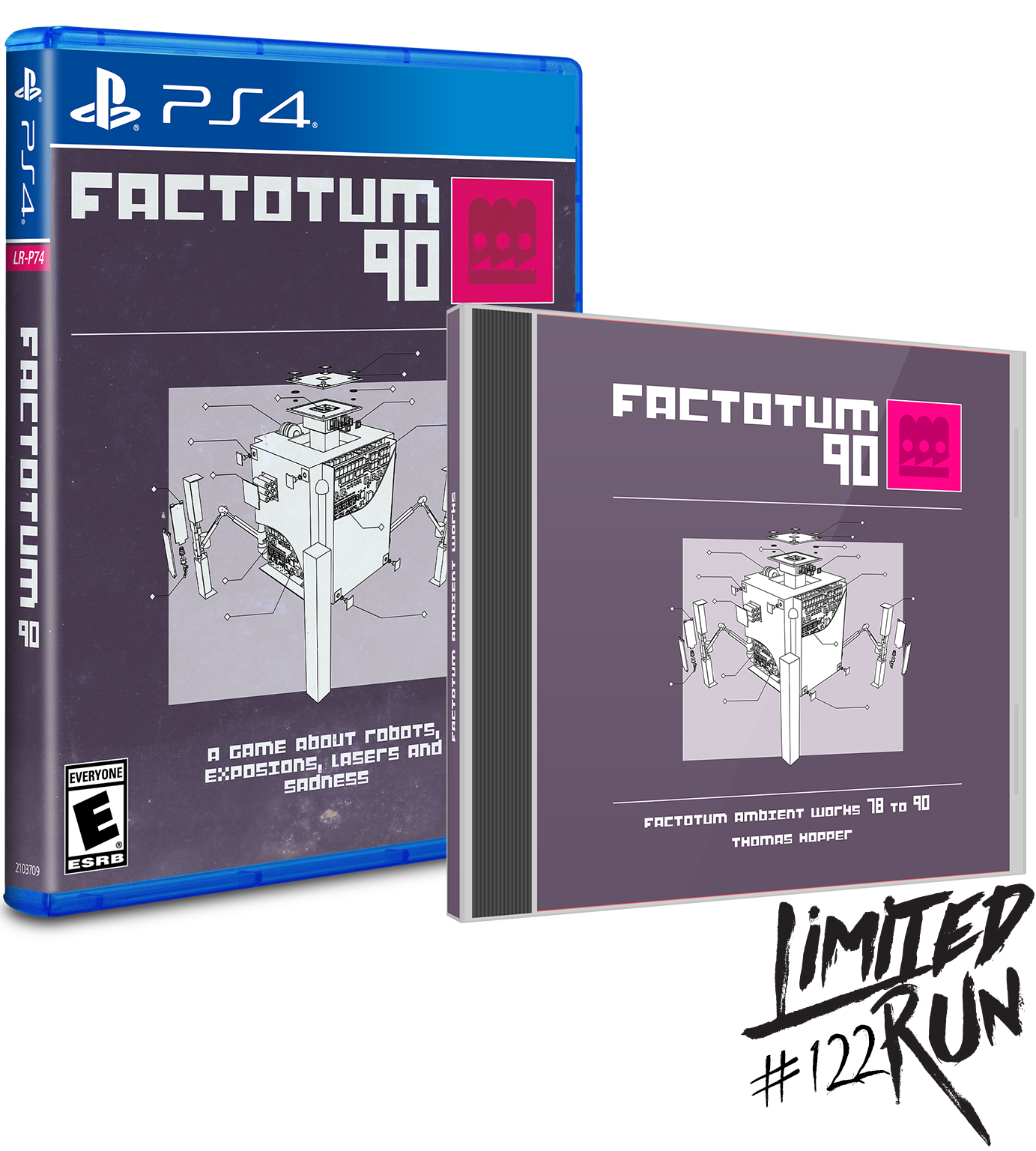 Limited Run #122: Factotum 90 Bonus Edition for PS4 - Collector's Edition Physical Game for PlayStation 4 - Perfect for Gaming Enthusiasts and Collectors