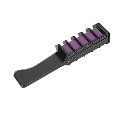 Temporary Hair Chalk Comb - Portable & Disposable Hair Color Chalk for Quick & Easy Application (Purple) | Perfect for Parties, Halloween, Cosplay & Festivals