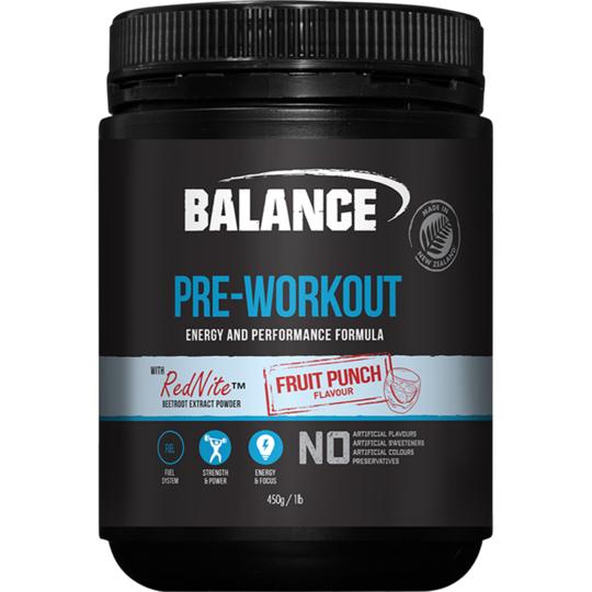 Best Balance Pre Workout Supplement for Energy & Focus - Boost Performance for Gym, Running & Fitness Training