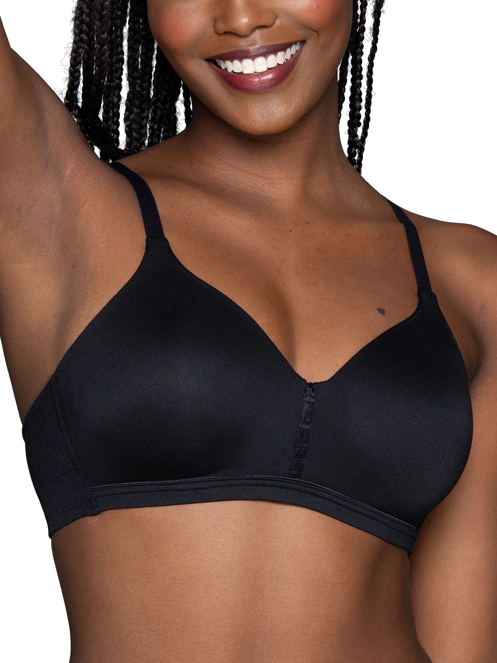 Vanity Fair Women's Beyond Comfort Seamless Back Wireless Bra - Ultra Soft Support for Everyday Wear, Yoga & Lounge