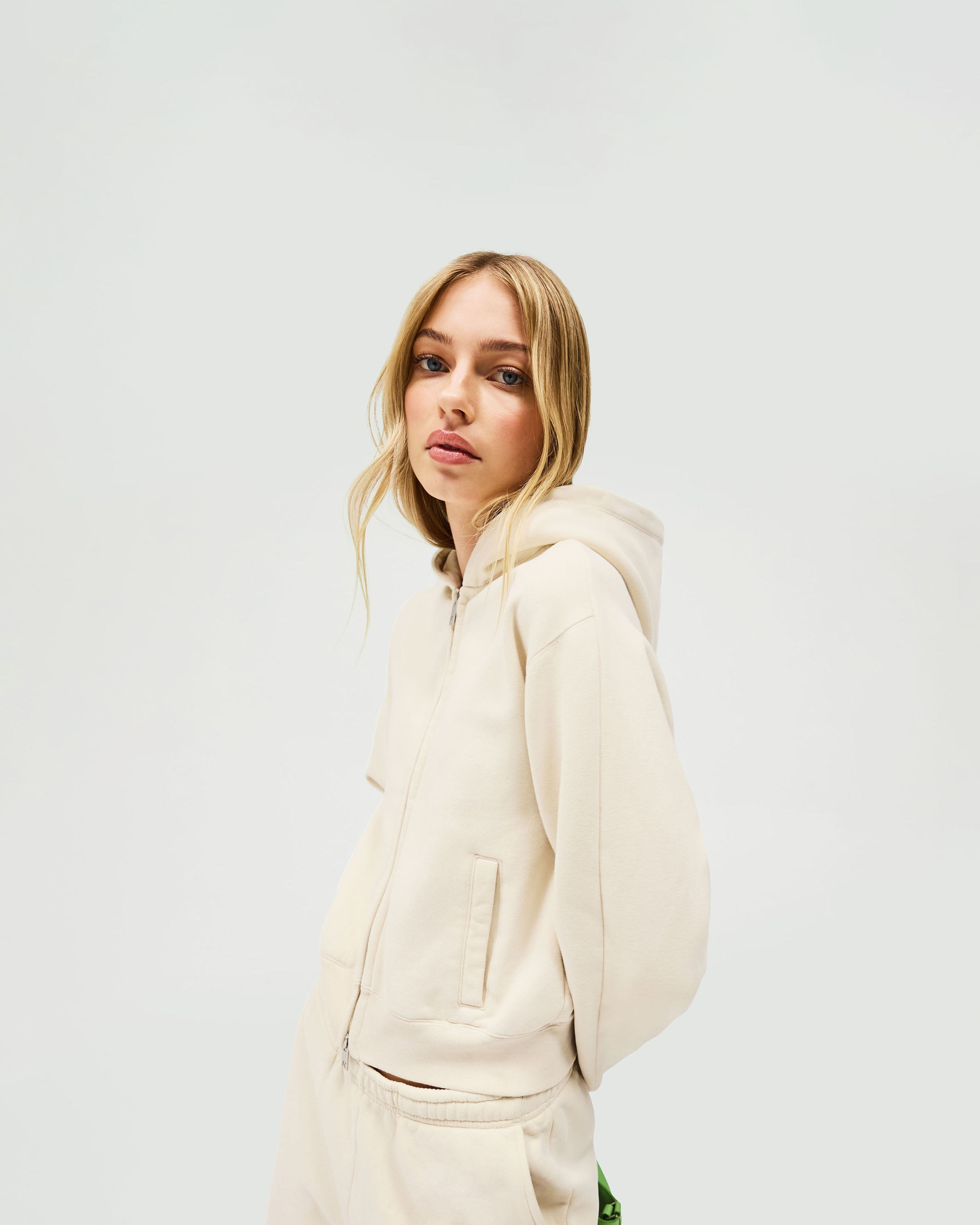 Owners Club Slim Fit Zip Up Hoodie for Men & Women - Soft & Lightweight Oat Milk Color Pullover - Perfect for Casual Wear, Gym, and Outdoor Activities