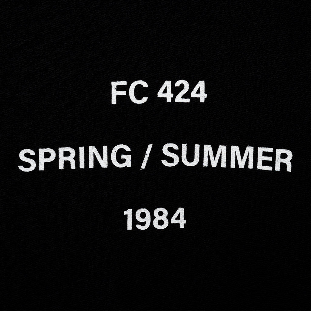 424 FC 1984 Logo Hoodie - Black & White Pullover Sweatshirt for Men | Streetwear Fashion, Casual Wear & Urban Lifestyle