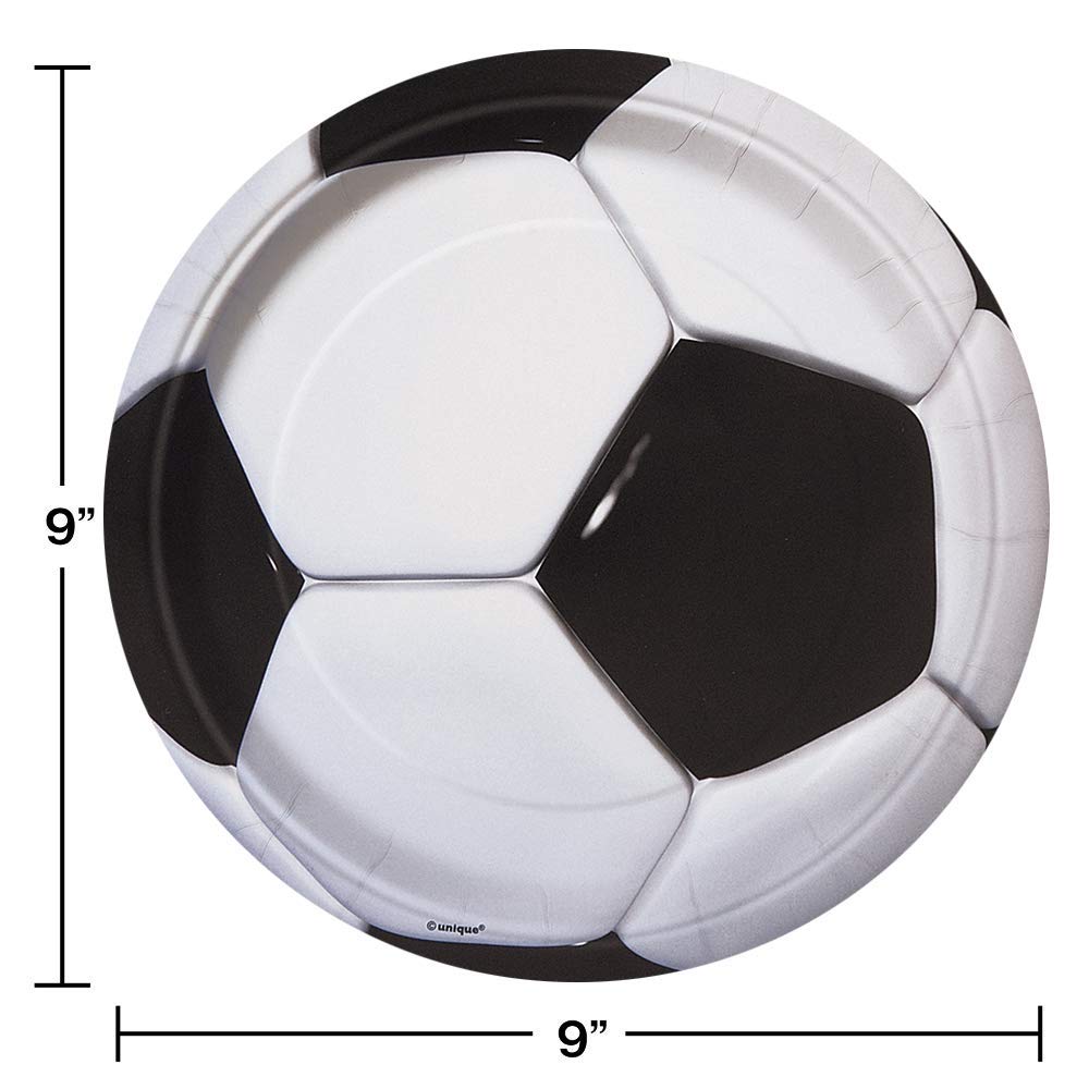Soccer Ball Themed Birthday Party Plates & Napkins Set - 16 Count for Kids Sports Celebration | Perfect for Soccer Birthday Parties, Team Events & Game Day Decorations