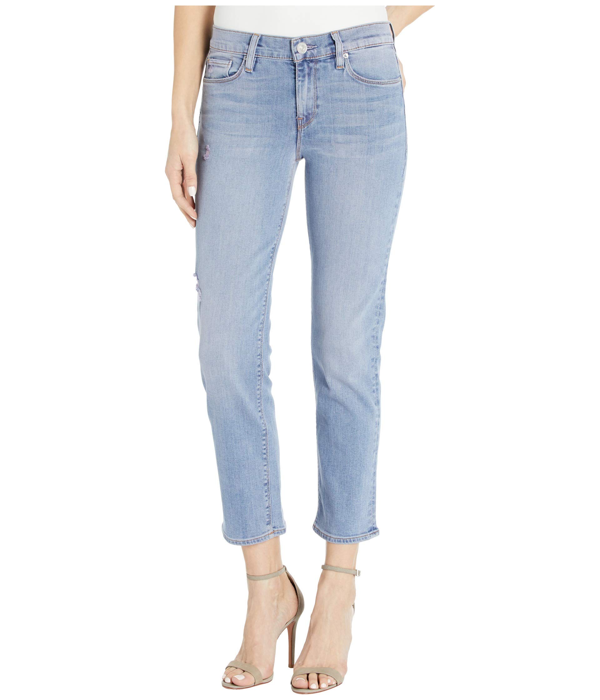 HUDSON Women's Nico Mid Rise Straight Leg Cropped Jeans - Stylish Comfort for Casual Outings, Work & Everyday Wear