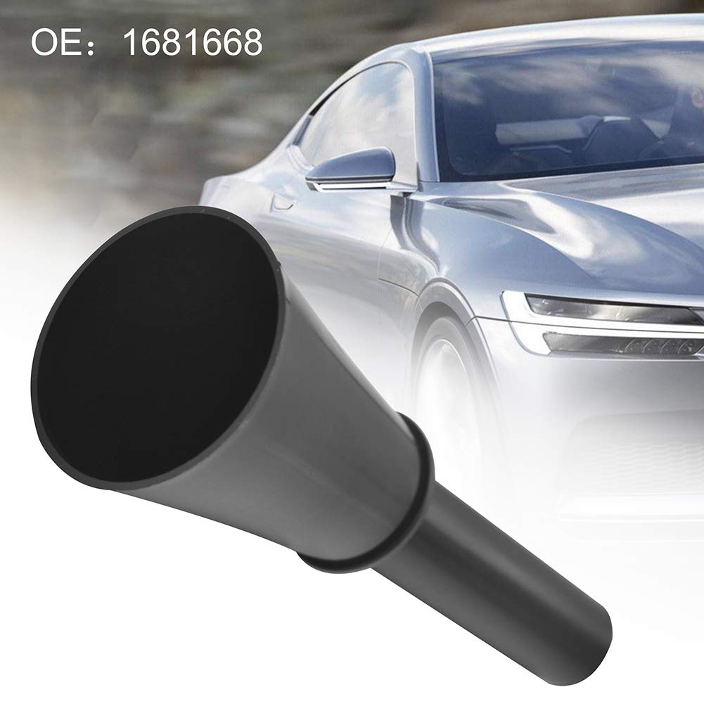 Heavy-Duty Plastic Funnel for Car Fuel, Engine Oil, Diesel & Gasoline - Emergency Auto Filling Tool for Liquids Like Kerosene (Black) - Perfect for Garage, Workshop & Roadside Emergencies