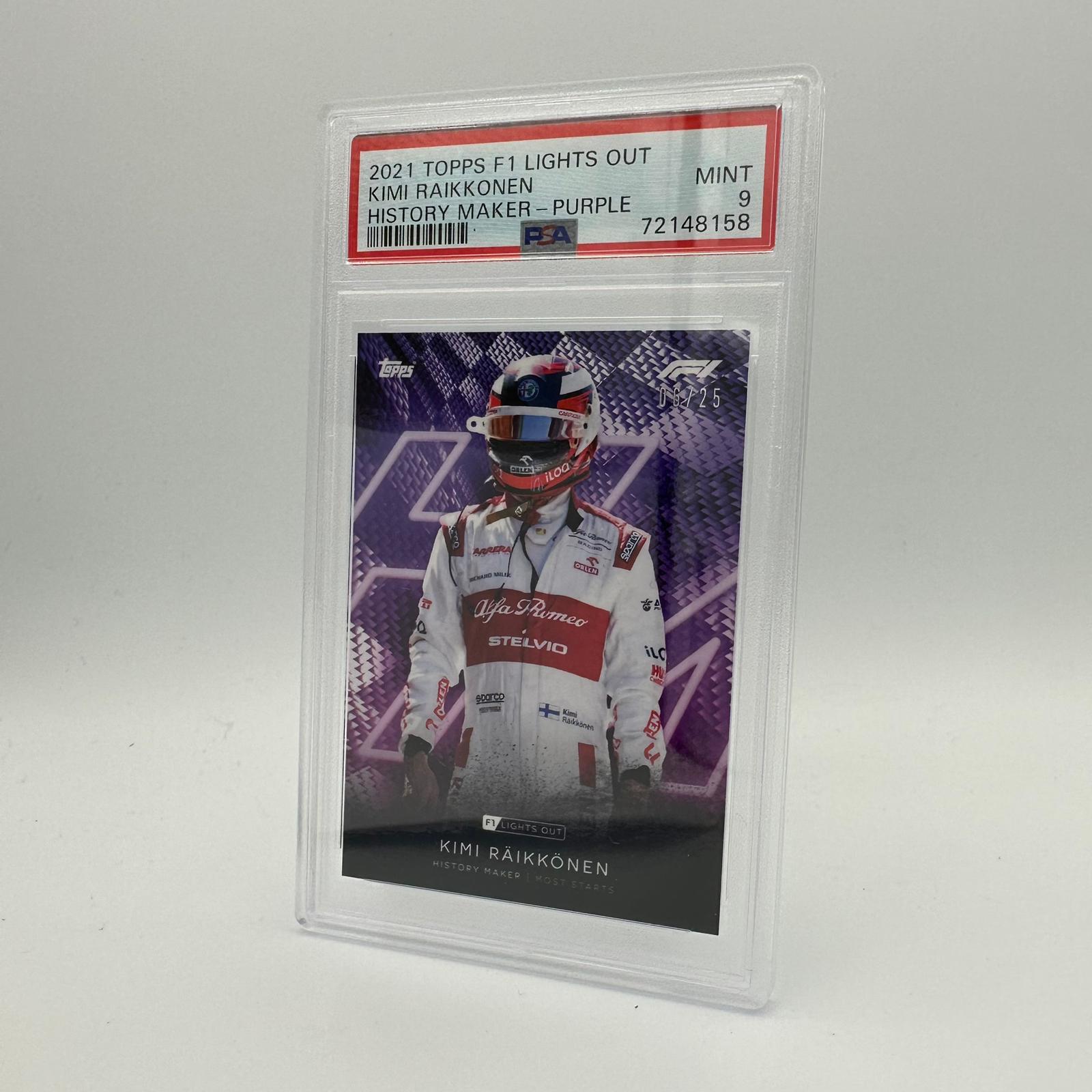 2006 Kimi Raikkonen History Maker PSA 9 Graded Trading Card - Perfect for F1 Memorabilia Collectors and Motorsport Fans Display