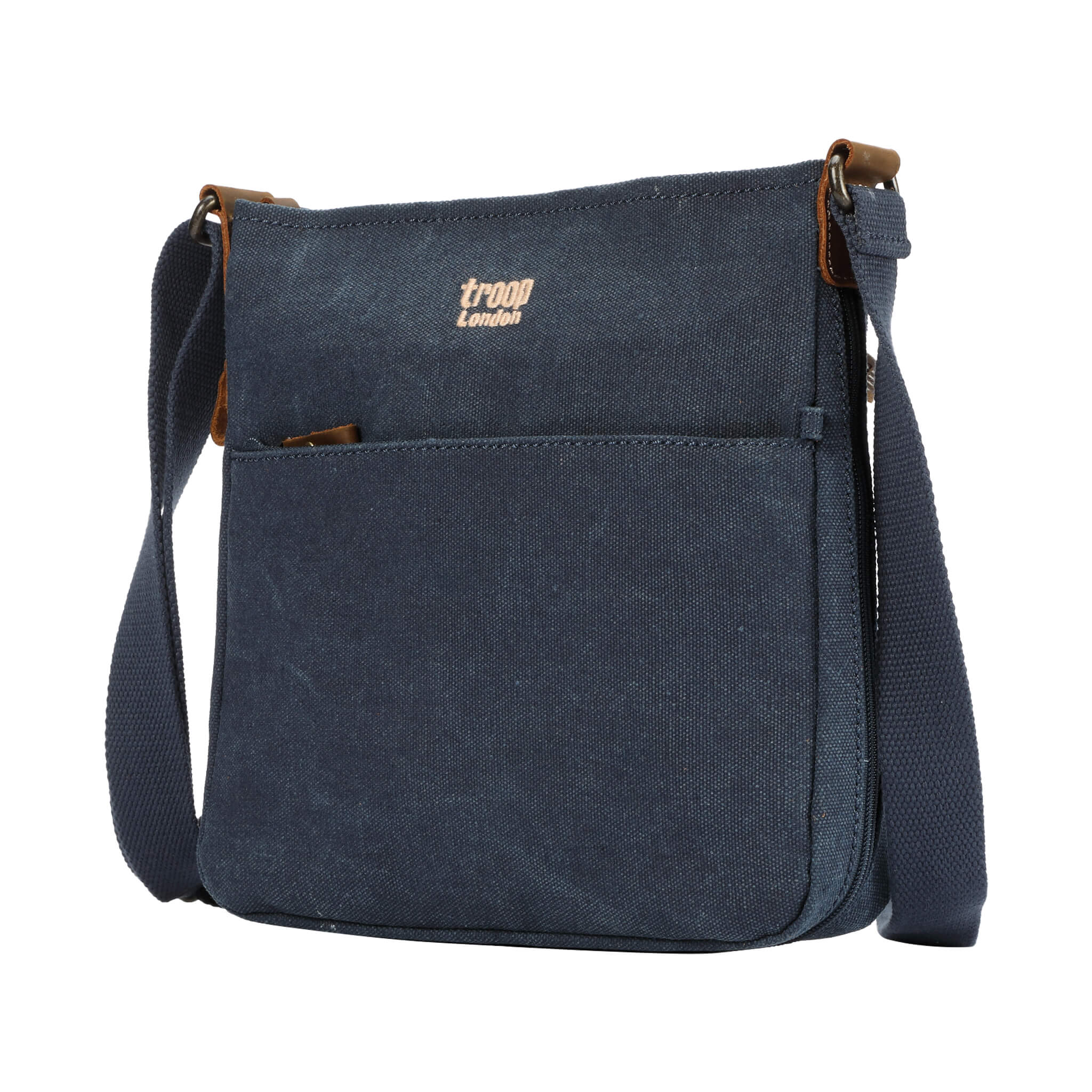 Troop London Classic Canvas Crossbody Bag for Men & Women - Stylish & Durable Shoulder Bag for Travel, Work & Everyday Use