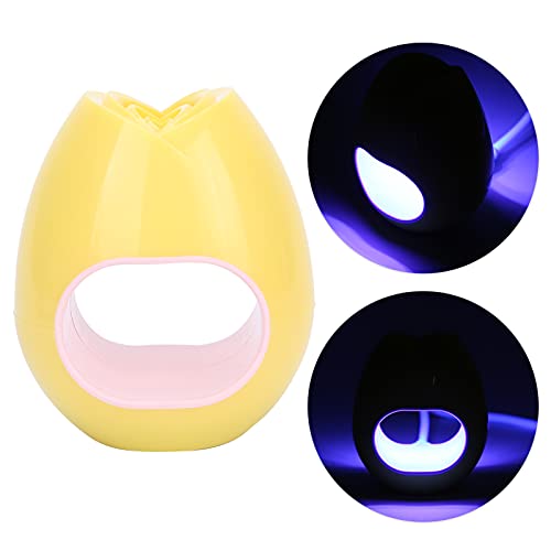 Fast Drying LED Nail Dryer Lamp - 4 UV Lights for Gel Polish Curing, Portable Home Manicure Kit (Lemon Yellow) | Perfect for DIY Nail Art, Salon Professionals & At-Home Beauty Treatments