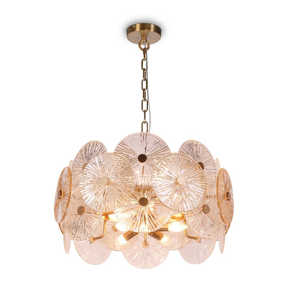 Aster 8Lt Pendant Light Fixture - Modern Hanging Chandelier for Dining Room, Bedroom & Living Room Decor - Limited Time Promotional Offer