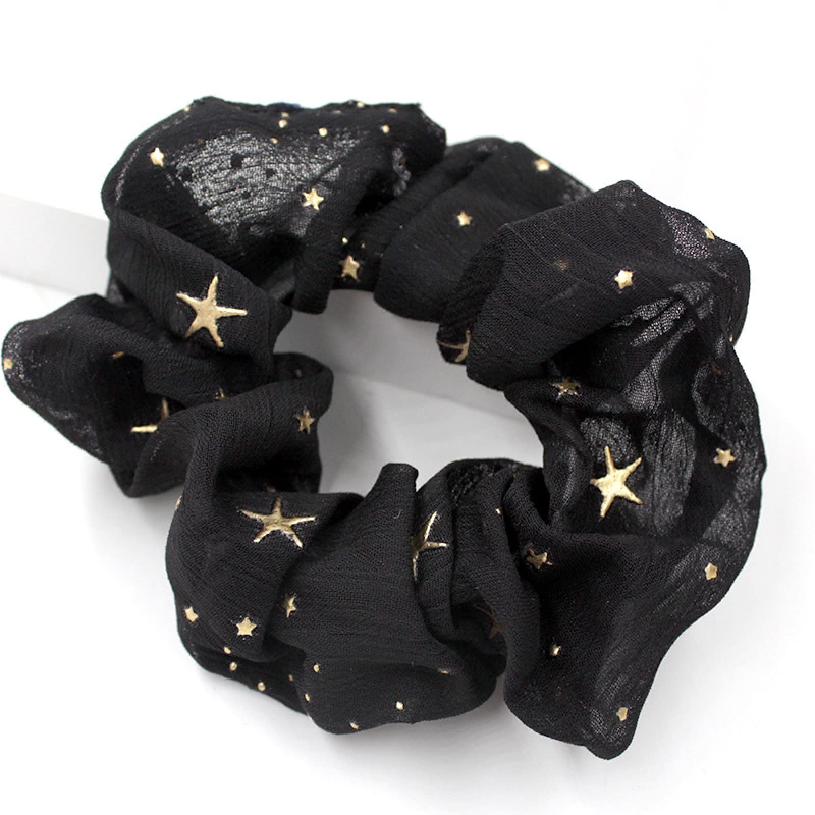 5Pcs Spring Flower Star Hair Ties - Soft Ponytail Holders for Women & Girls, Stretchy Hair Accessories for Daily Use, Workout, Party & School