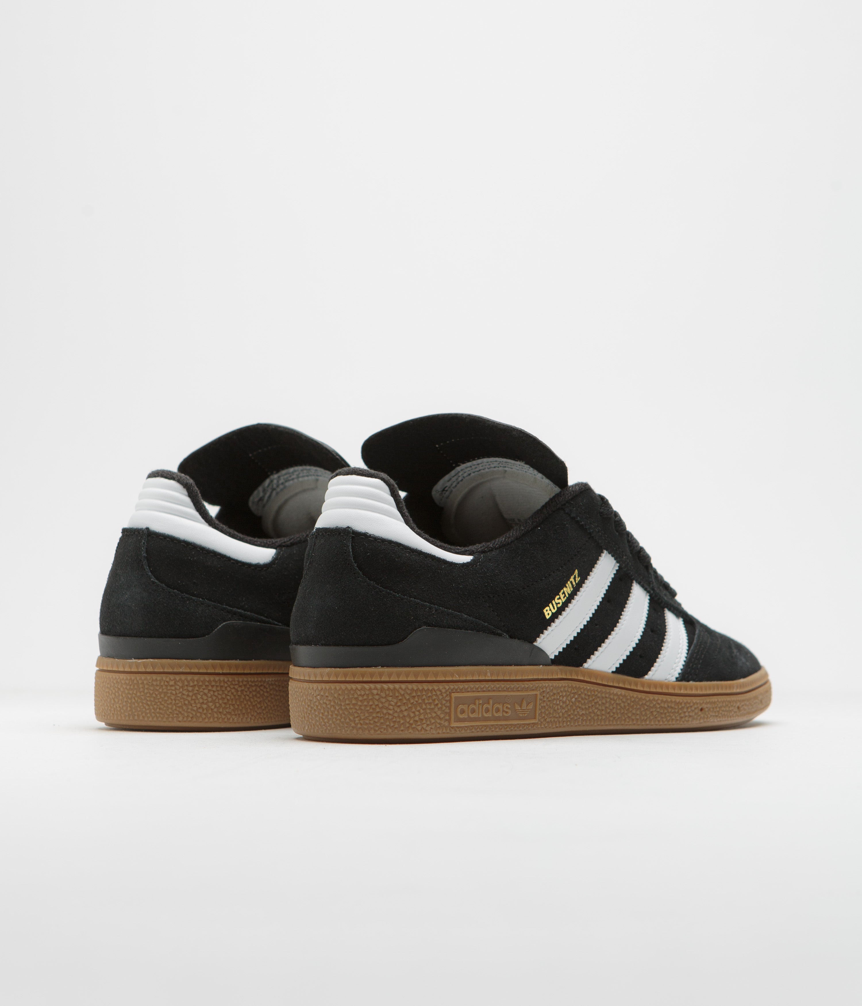 Adidas Busenitz Shoes for Men - Black, Running White & Metallic Gold Color Options | Skateboarding, Streetwear & Casual Sneakers