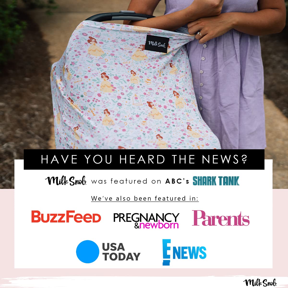 **Disney Minnie Mouse Infant Car Seat Cover & Nursing Cover - 360° Breathable Stretchable Multi-Use for Baby Carriers, Strollers & Breastfeeding - Disney Collection Original by Milk Snob**    *(Perfect for On-the-Go Moms – Use in Cars, Shopping Trips, Parks & Nursing in Public)*