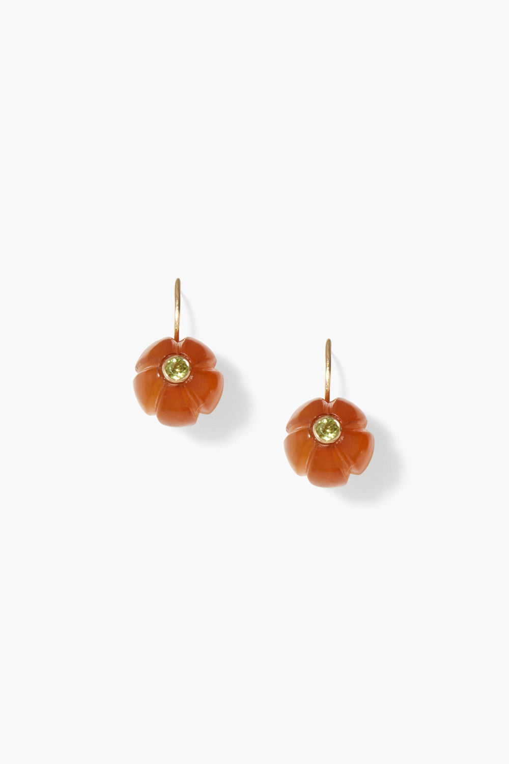14K Gold Pumpkin Earrings - Maxi Brown Horn Dangle Earrings for Women, Perfect for Halloween, Thanksgiving, and Fall Fashion Accessories