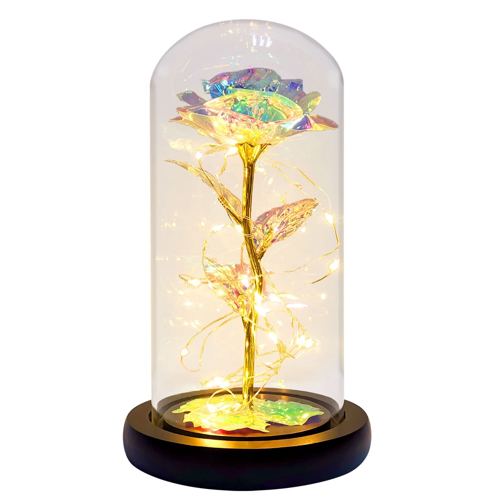 Galaxy Rose Preserved Flower Gift - Birthday, Mother's Day, Anniversary Present for Mom, Wife, Girlfriend | Long-Lasting Floral Keepsake for Home Decor, Wedding Centerpiece & Romantic Surprise