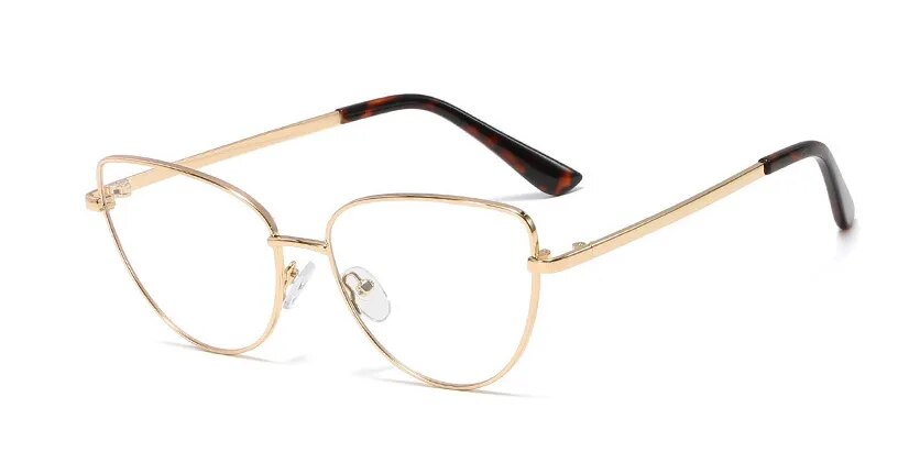 CCspace Women's Full Rim Cat Eye Acetate Alloy Reading Glasses for Hyperopia - Stylish & Lightweight (R45969) | Perfect for Reading, Office Work & Fashion Accessories