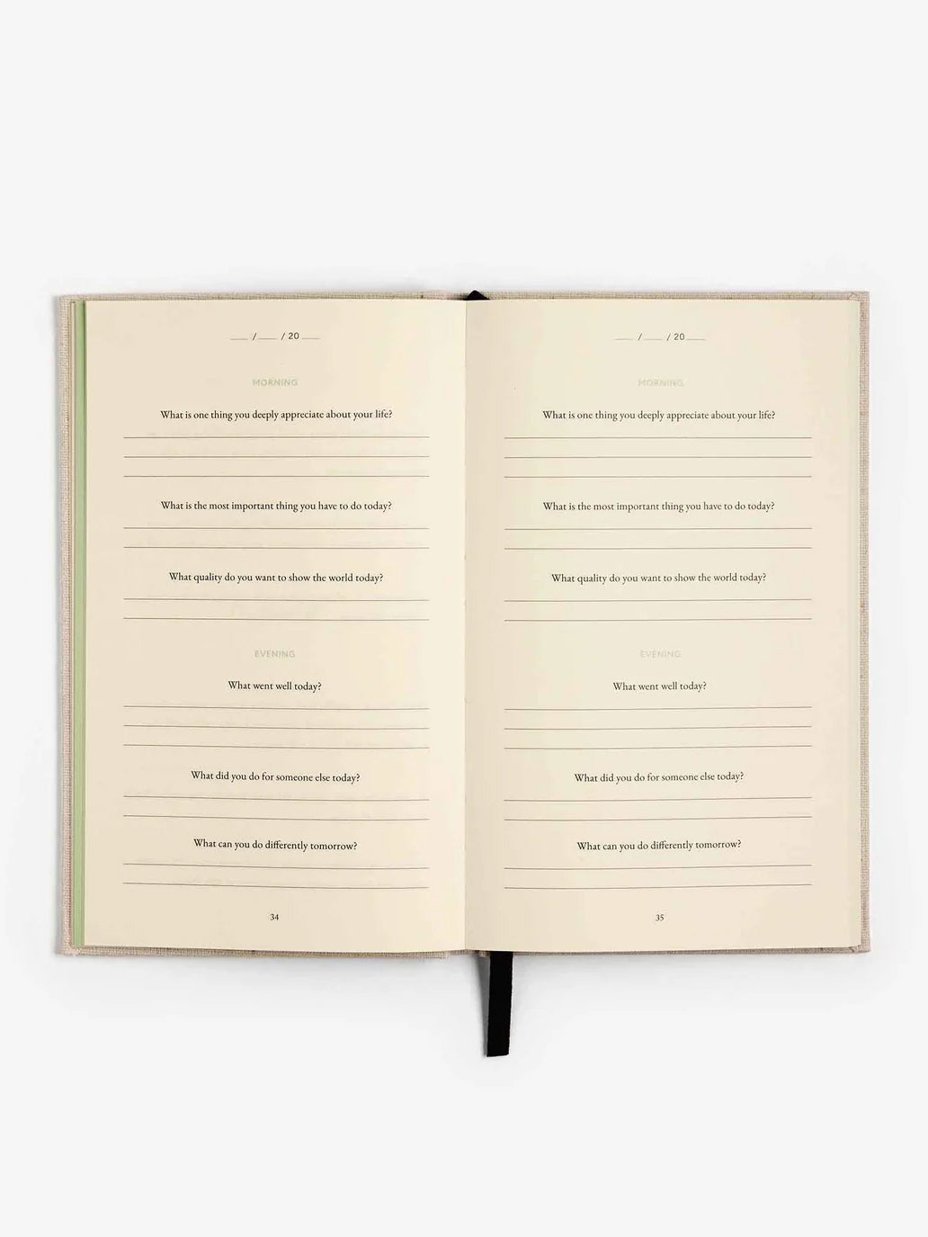 Intelligent Change Dr. Rangan Chatterjee Three Question Journal - Beige | Daily Gratitude & Mindfulness Practice | Perfect for Self-Reflection, Personal Growth & Stress Relief