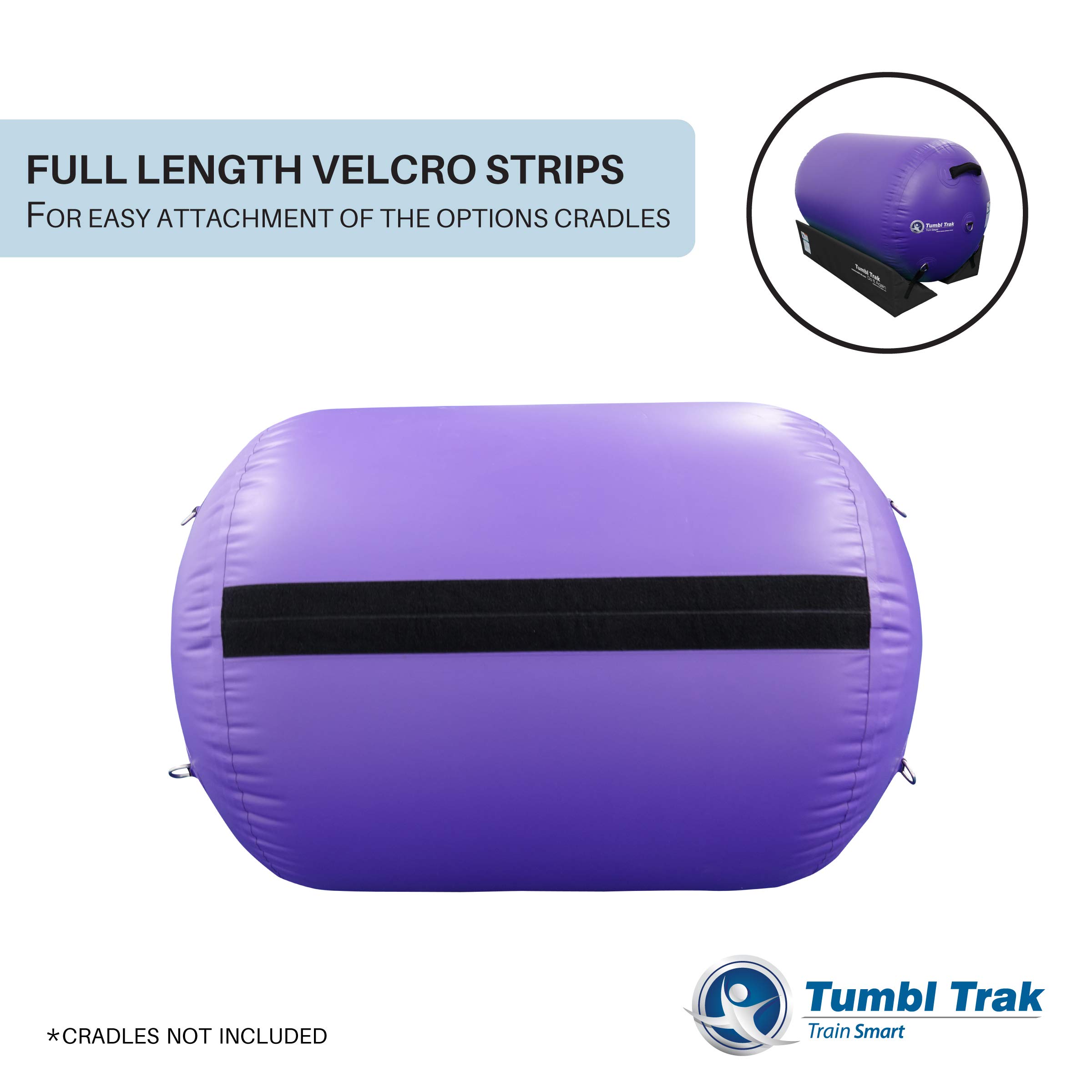 Tumbl Trak Air Barrel - Professional 36-Inch Purple Gymnastics Air Roller for Cheerleading & Tumbling Training | Commercial Grade Equipment for Gymnasts, Cheerleaders & Fitness Enthusiasts | Perfect for Home Gyms, Studios & Team Practices