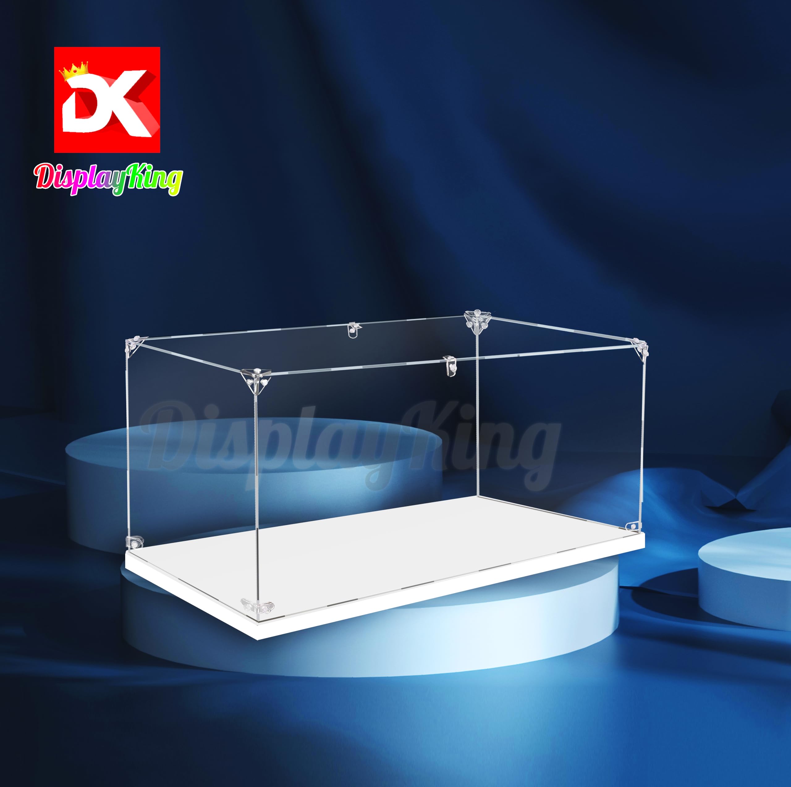 Acrylic Display Case with Screw for Lego Ghostbusters ECTO-1 10274 Set - Protective Showcase for Collectible Building Blocks (Lego Not Included) - Perfect for Home Office Decoration & Toy Collection Display (US Stock)