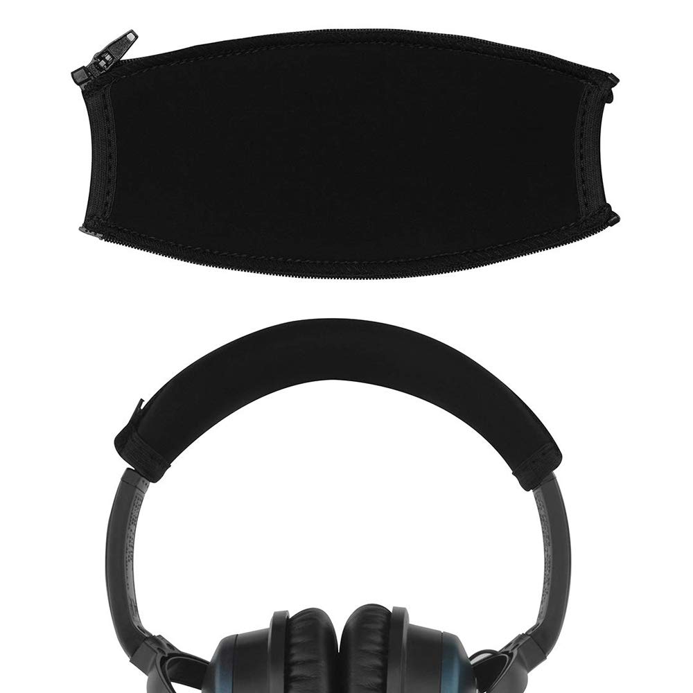 Bose QuietComfort QC15 QC2 Replacement Headband Cover - Soft Cushion Protector for Headphones (Black) | Comfort Upgrade for Long Listening Sessions, Travel & Office Use