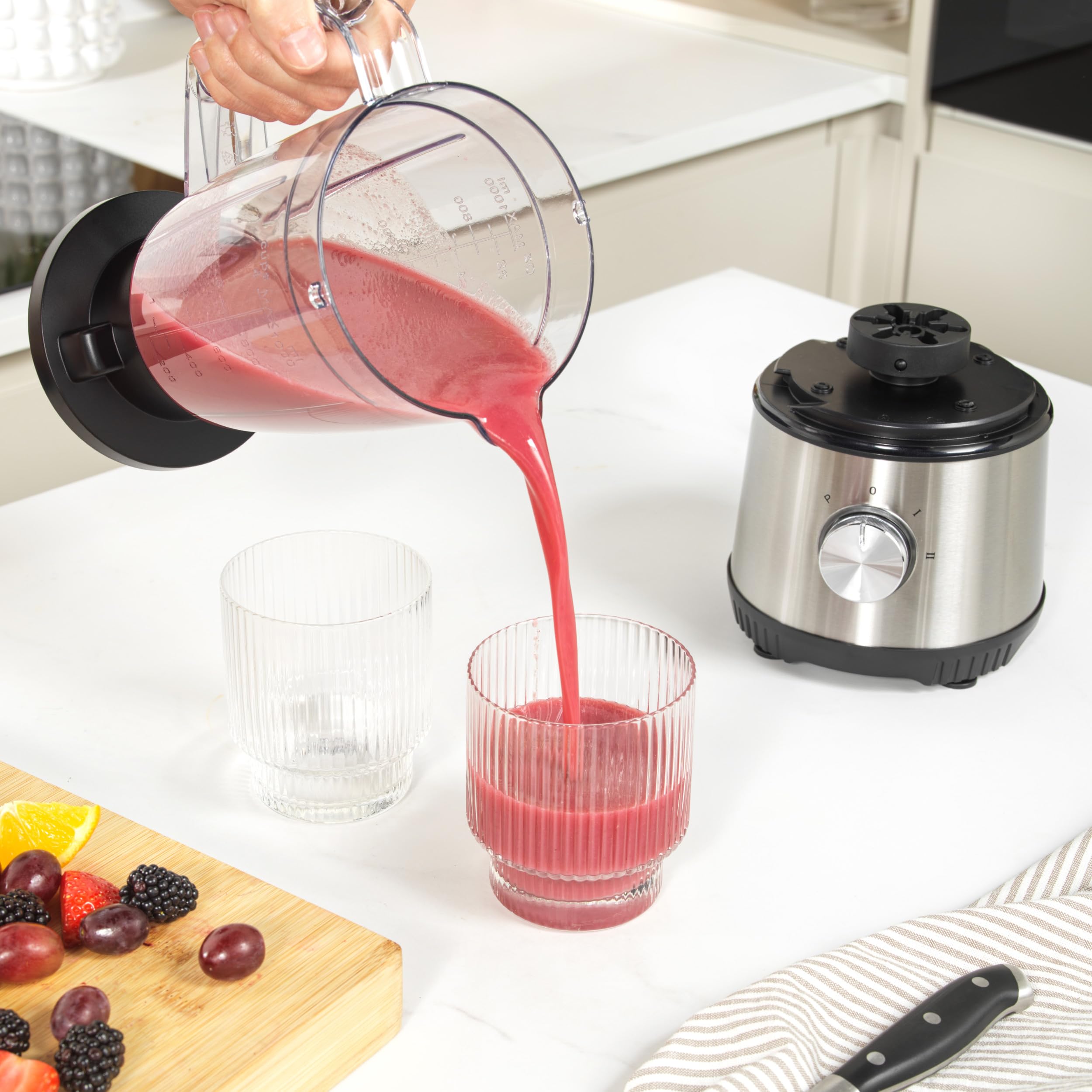 Salter 4-in-1 Juicer Blender - 400W for Smoothies & Coffee Grinding | Home & Gym Use